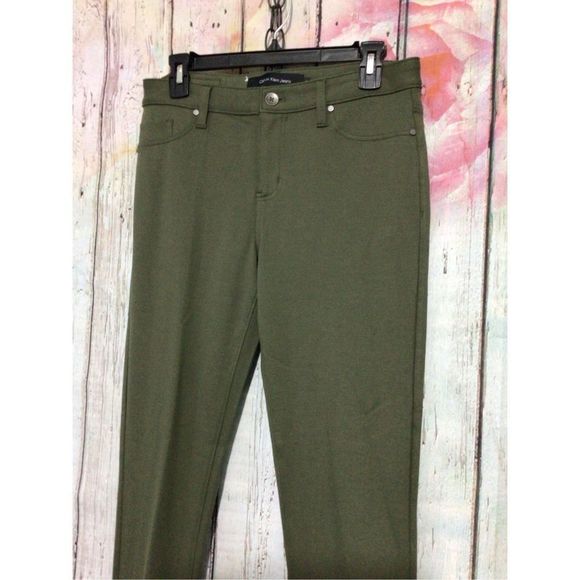 NEW Calvin Klein Jeans Olive Green Jeggings Size 10 - Picture 2 of 11